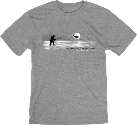 Fat Nancy's Moonlit Bigfoot Casting T-Shirt