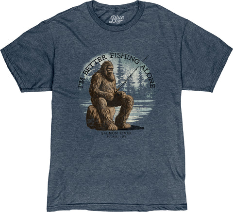Fat Nancy's Bigfoot Better Fishing Alone T-Shirt