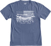 Fat Nancy's Salmon US Flag T-Shirt