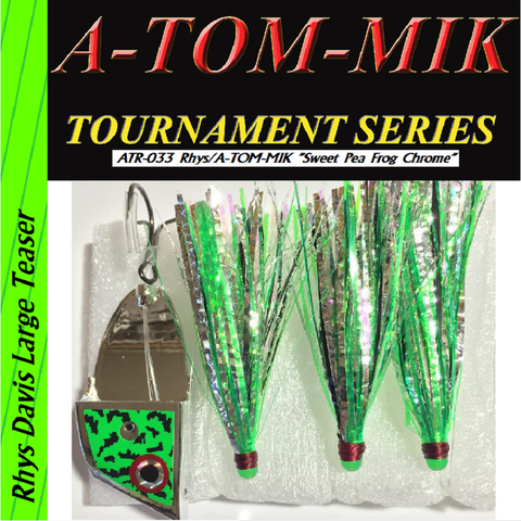 A-TOM-MIK  ATR-033 Rhys/A-TOM-MIK Sweet Pea Frog Chrome Meat Rig