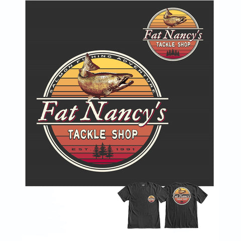 Fat Nancy's Salmon/Pines T-Shirt
