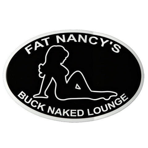 Buck Naked Lounge White Outline