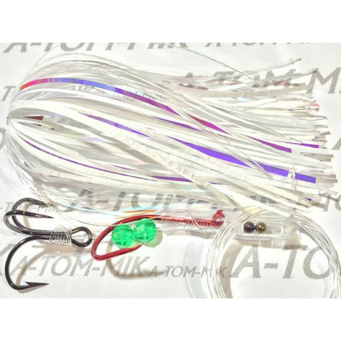 A-TOM-MIK Tournament Series Trolling Flies T010A White/Mirage (2017)