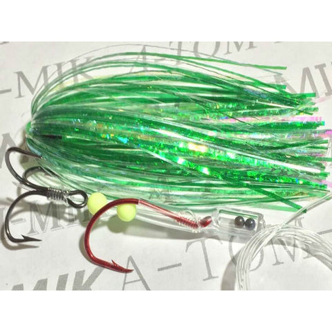 A-TOM-MIK Tournament Series Trolling Flies T023UV Crinkle Green UV (2016)