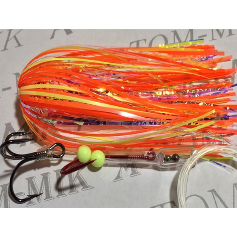 A-TOM-MIK Tournament Series Trolling Flies T414 Orange Sunburst UV (2016)