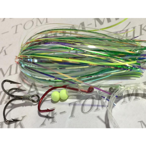 A-TOM-MIK Tournament Series Trolling Flies T422 UV Green Dolphin (2017)