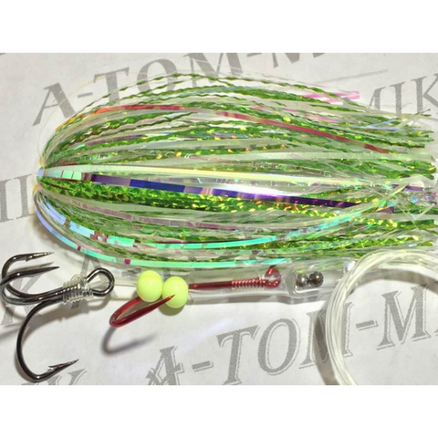 A-TOM-MIK Tournament Series Trolling Flies T427 Big Fin Glow Glitter (2017)