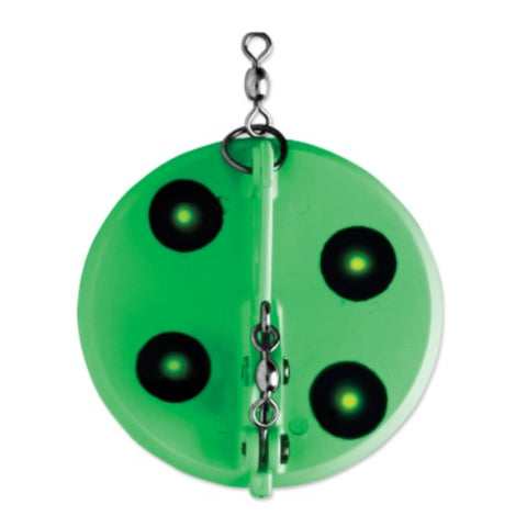 Luhr Jensen Dipsy Diver Flo Green/Chart UV/Chrome Bottom