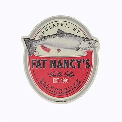 Fat Nancy's Salmon Decal