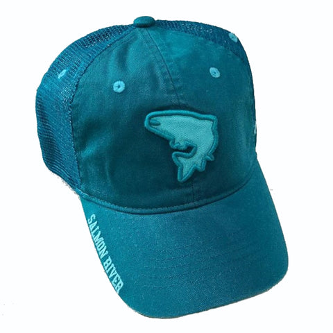 Salmon River Hat With Jumping Fish Design