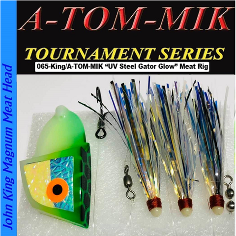 A-TOM-MIK King/Steel Gator Glow Meat Rig