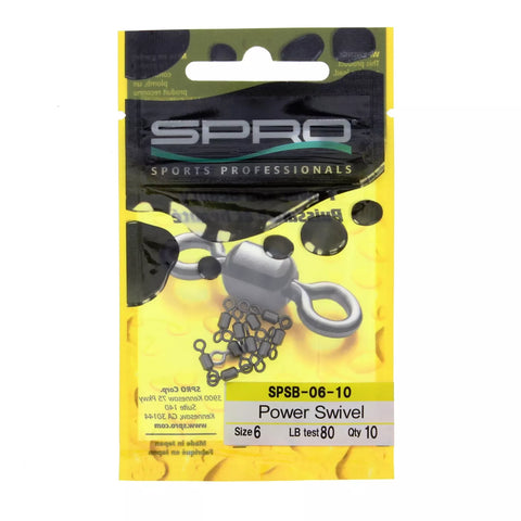 Spro Power Swivel Size 6 -10pk