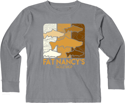 Fat Nancy's Youth Multiple Fish  Long Sleeved T-Shirt