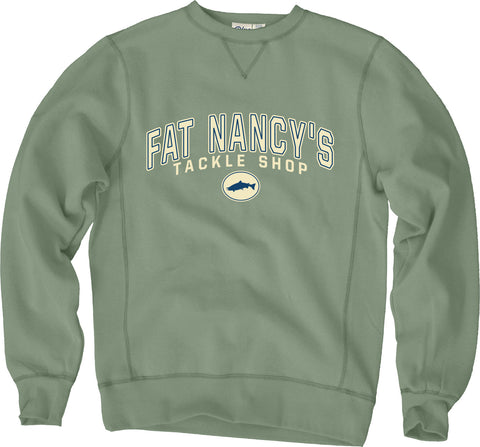 Fat Nancy's Tackle Shop Circle Fish Crew Neck Sweatshirt