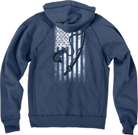 Fat Nancy's Tackle Shop Flag/Fishing Hoodie