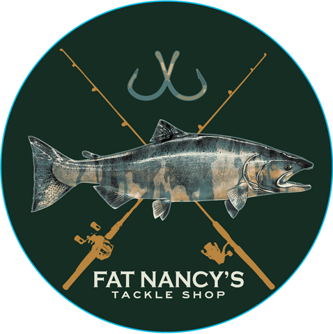 Fat Nancy's Camo Salmon Decal