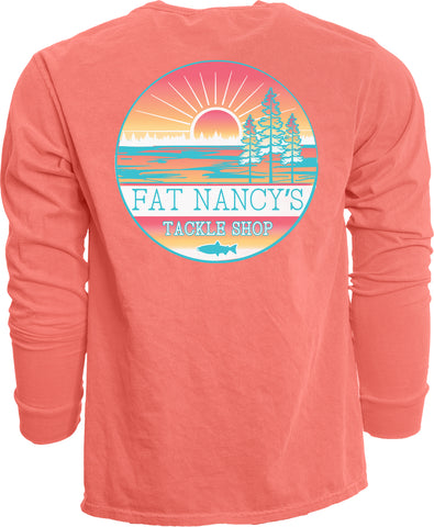Long Sleeve Fat Nancy's Lake Salmon Shirt
