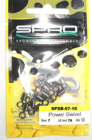Spro Power Swivel Size 7 -10pk