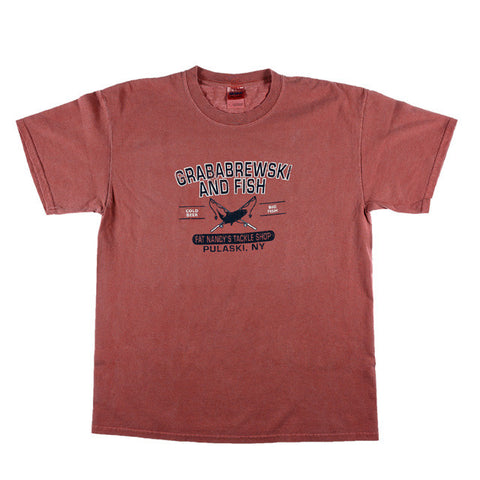 Grab A Brewski and Fish T-Shirt XL / Red Sand