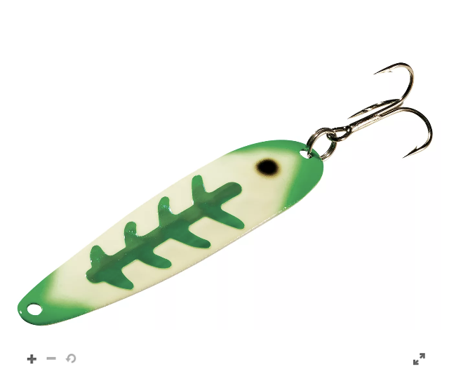 Moonshine Lures Trolling Spoon Green Jeans – Fat Nancy's Tackle Shop