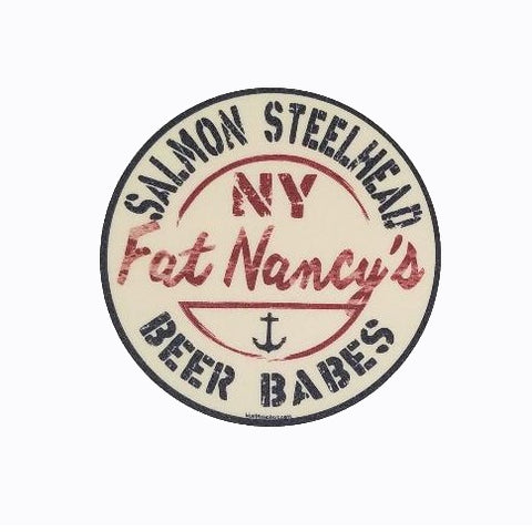 Fat Nancy's Salmon Steelhead Beer Babes Decal