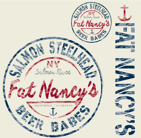 Fat Nancy's Salmon-Steelhead-Beer-Babes Long-Sleeved Shirt