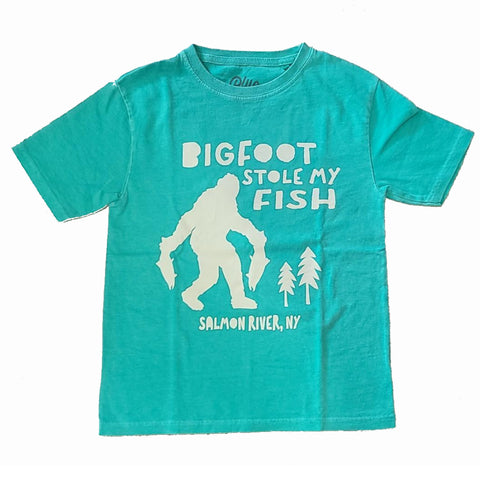 Bigfoot Stole My Fish, Youth T-Shirt
