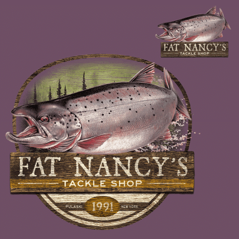 Fat Nancy's Tackle Shop T-Shirt XL / Purple