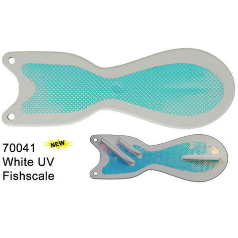 Dreamweaver Spin Doctor Flasher White UV Fishscale