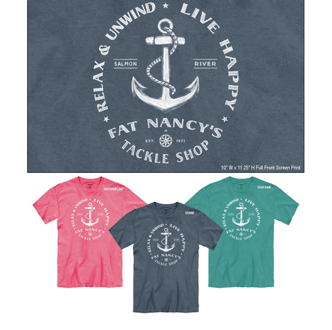 Fat Nancy's Tackle Shop Relax & Unwind T-Shirt